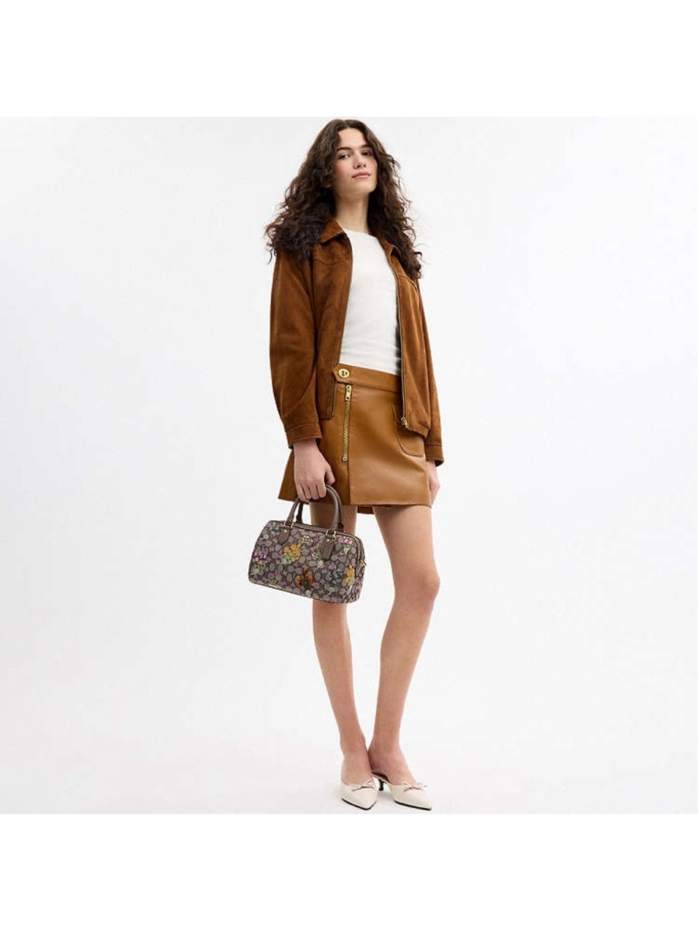 NEW Coach Rowan Crossbody Floral Embroidered Signature Jacquard CDZ01 NWT - Picture 11 of 12